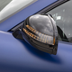 A side mirror on the European-spec Mercedes-AMG GT C Coupe.